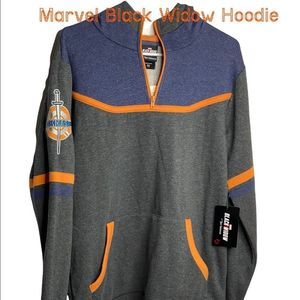 Marvel Black Widow by Our Universe Hoodie Sz SM New